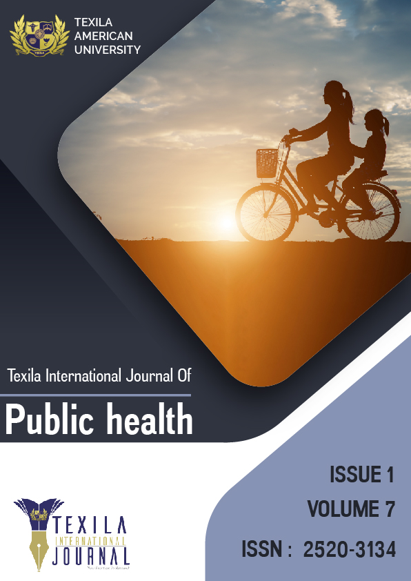 Current Issue Volume 7 Issue 1 TEXILA INTERNATIONAL JOURNAL OF